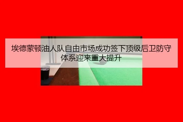 埃德蒙顿油人队自由市场成功签下顶级后卫防守体系迎来重大提升